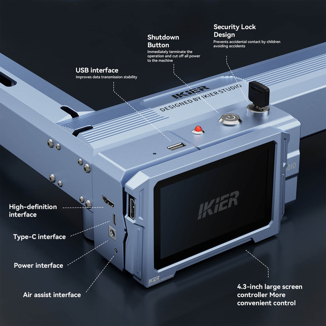 iKier K1 Pro 1064nm 20W Fiber Laser Marking & Engraving Machine - Atomstack EU