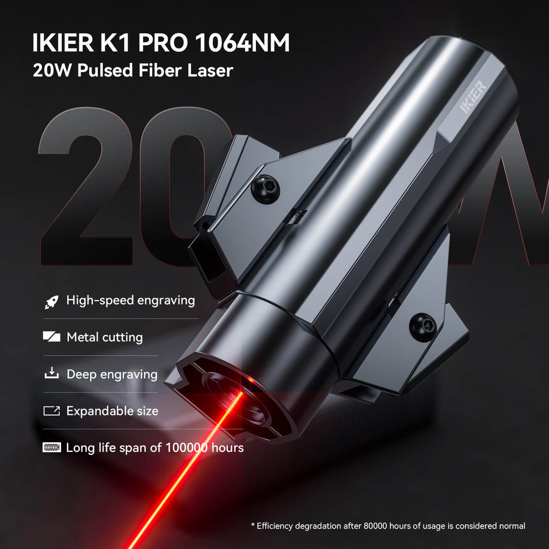 iKier K1 Pro 1064nm 20W Fiber Laser Marking & Engraving Machine - Atomstack EU