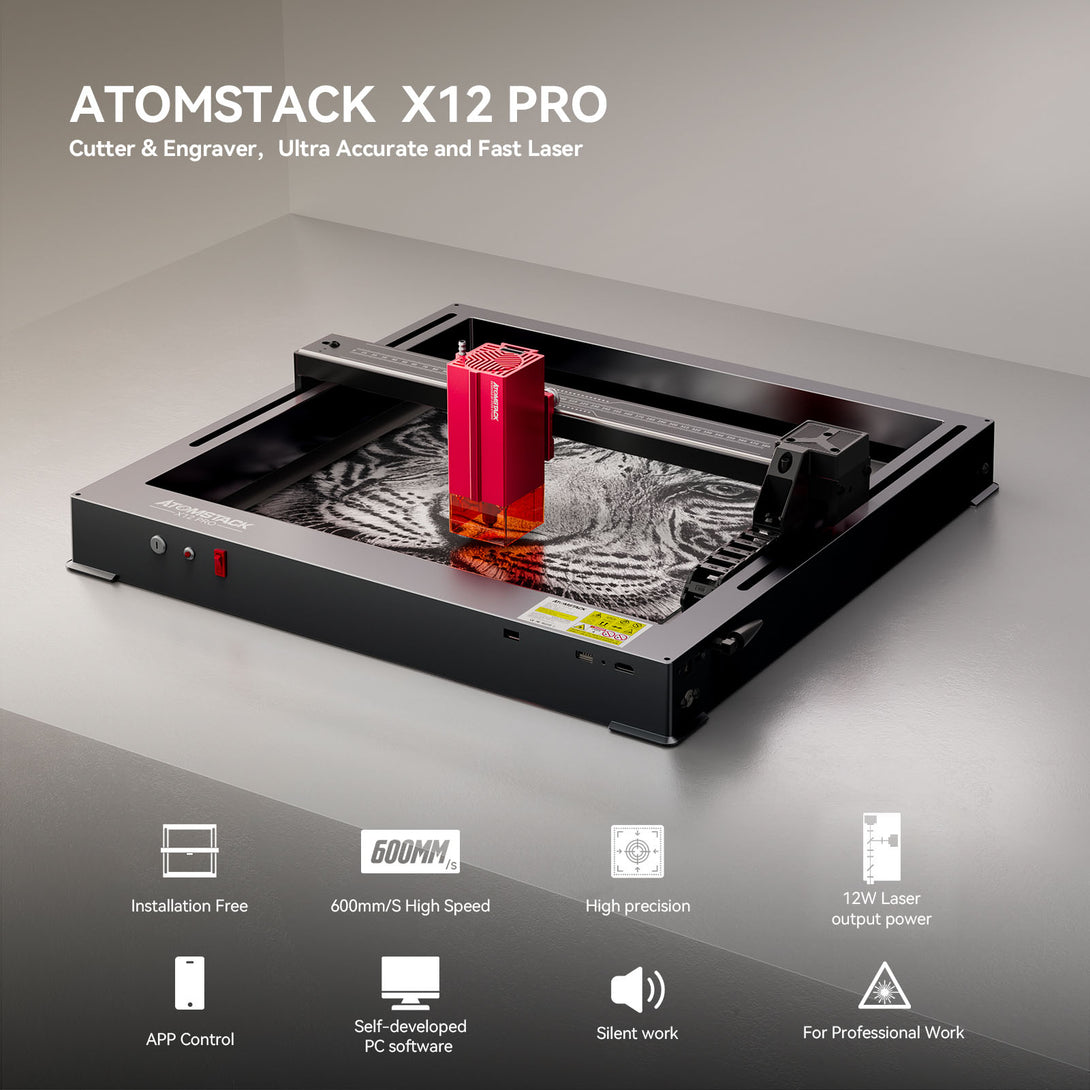 Atomstack X12 Pro 50W All-in-one 2nd Generation Laser Engraver - Atomstack EU