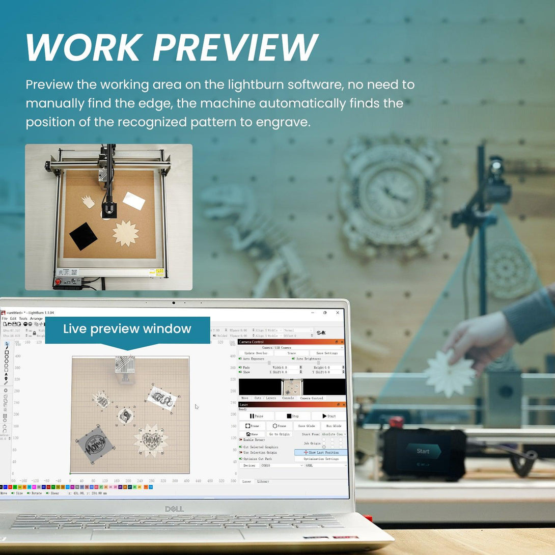 Atomstack AC1 Lightburn Camera Precise Positioning For Laser Engraving Machine - Atomstack EU