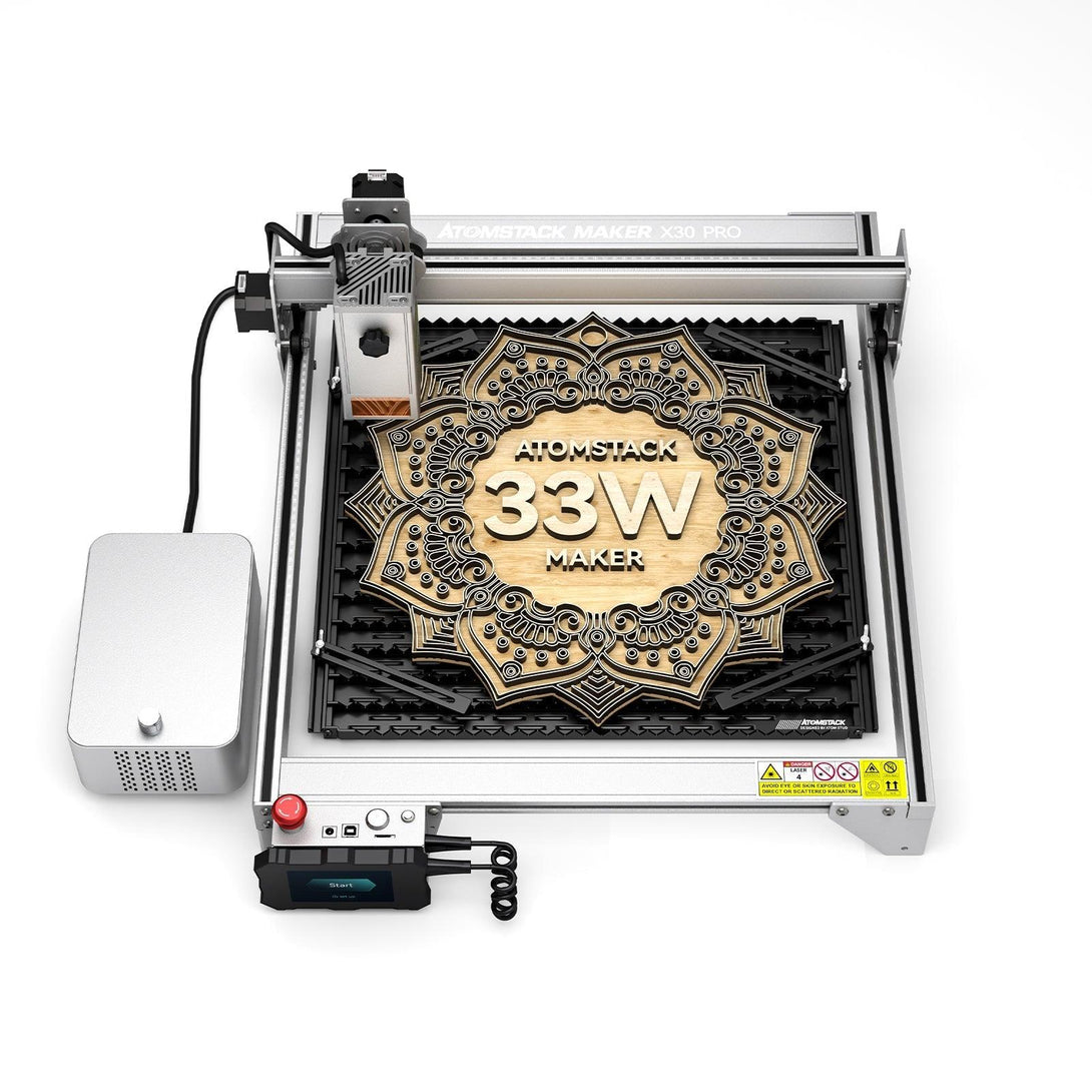 Atomstack X30 Pro 160W Laser Engraver +F3 Matrix Detachable Working Panel ( 460*425 MM ) + R1 PRO Rotary Roller - Atomstack EU