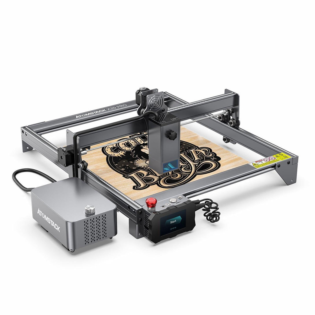 Atomstack X20 Pro 130W Laser Engraver/Cutter + R3 Pro Rotary Roller - Atomstack EU