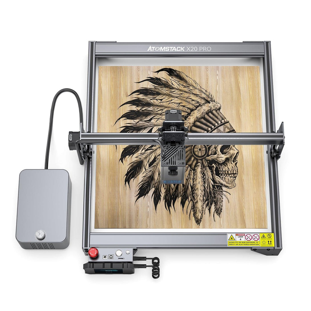 Atomstack X20 Pro 130W Laser Engraver/Cutter + R3 Pro Rotary Roller - Atomstack EU